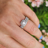 Anillo De Compromiso Halo Clasico