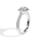 Anillo De Compromiso Halo Clasico