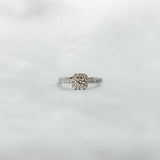 Anillo De Compromiso Halo Clasico