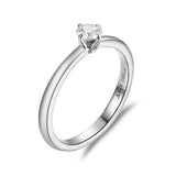 Anillo De Compromiso Halo Clasico