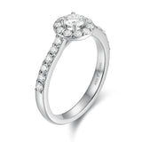 Anillo De Compromiso Halo Clasico-1