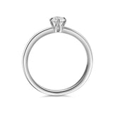 Anillo De Compromiso Halo Clasico