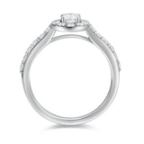 Anillo De Compromiso Halo Clasico-1