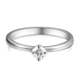 Anillo De Compromiso Halo Clasico