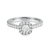 Anillo De Compromiso Halo Clasico